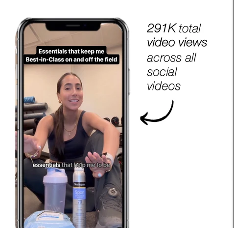 Creator social content from the campaign